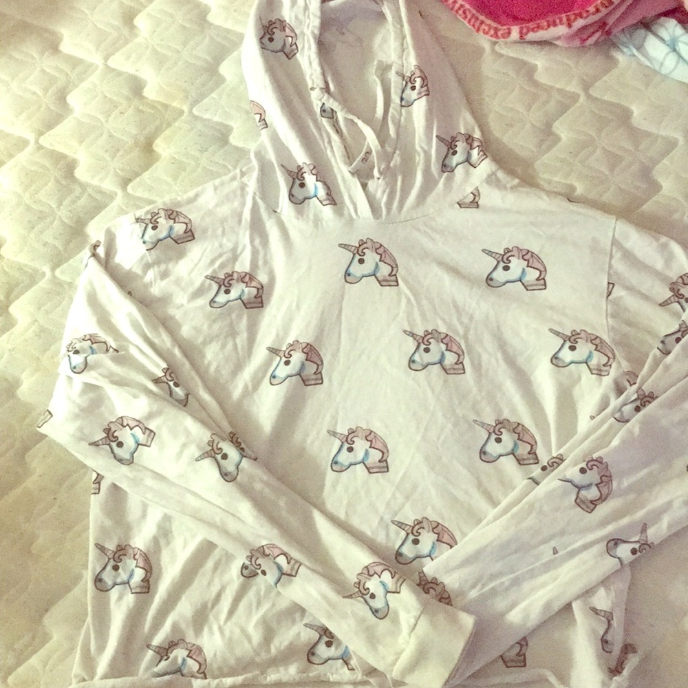 Unicorn Emoji Crop top